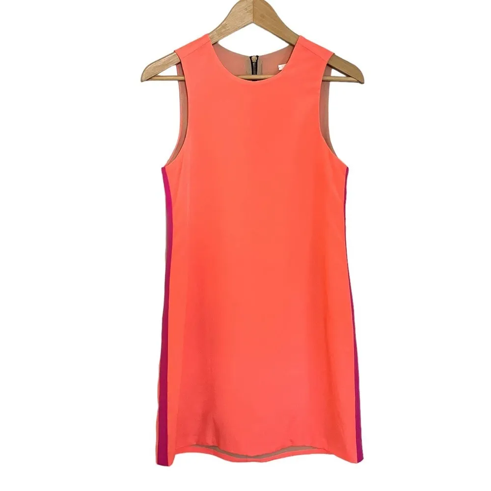 NWT  Sporty Twiggy Neon Salmon Pop Pink Sleeveless Barbiecore Mini Dress - Image 7