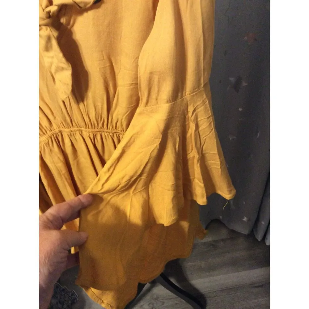 Flying Tomato Embroidered  Bell Sleeves Festival Anthropologie Romper M boho - Image 3