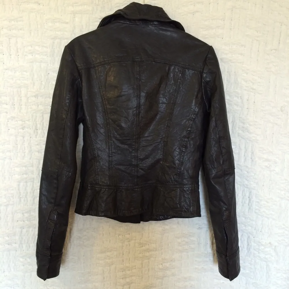 All Saints Leather Moto Jacket - Image 6