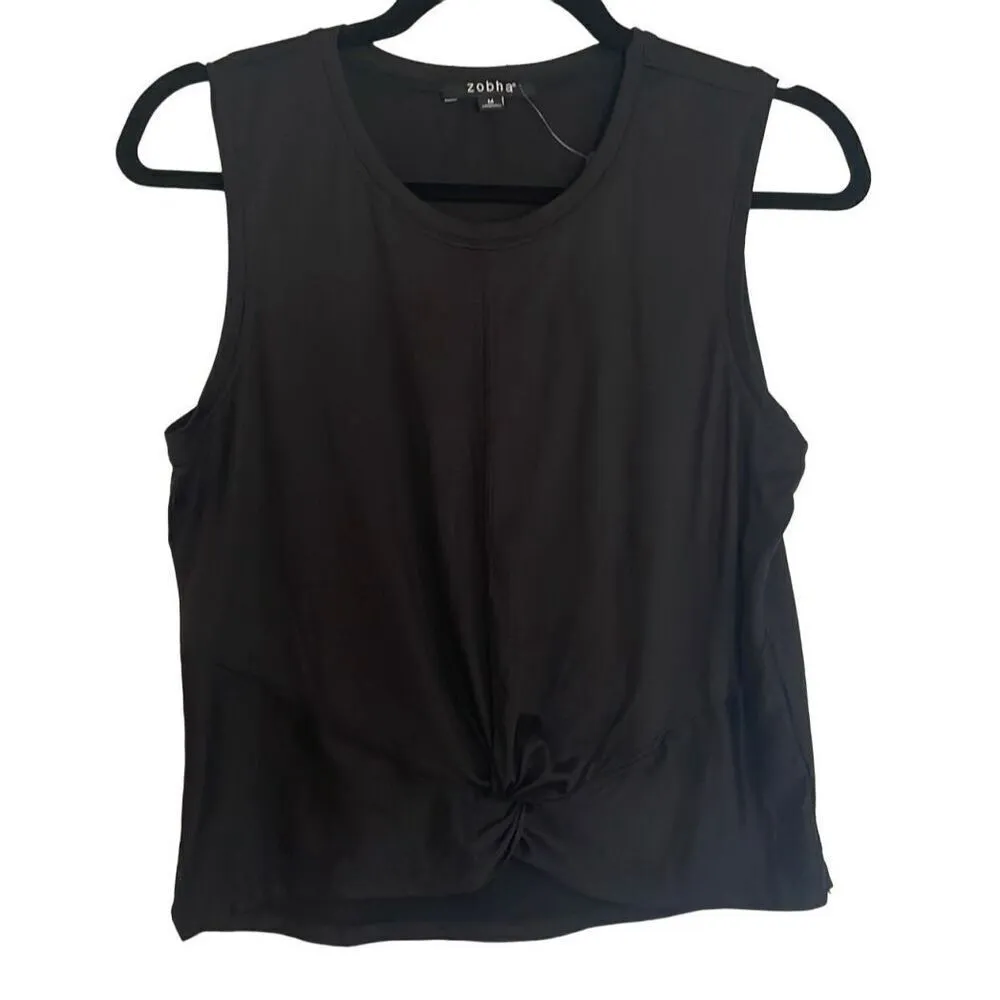 Zobha Aurora twist front cropped tank size medium - Image 11