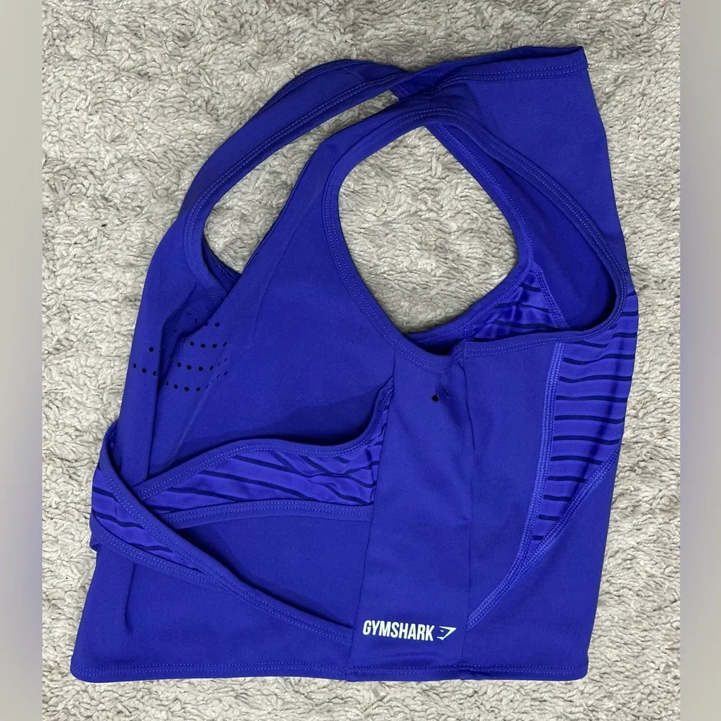 EUC! Gymshark Purple Crop Tank Top size XS - Image 4