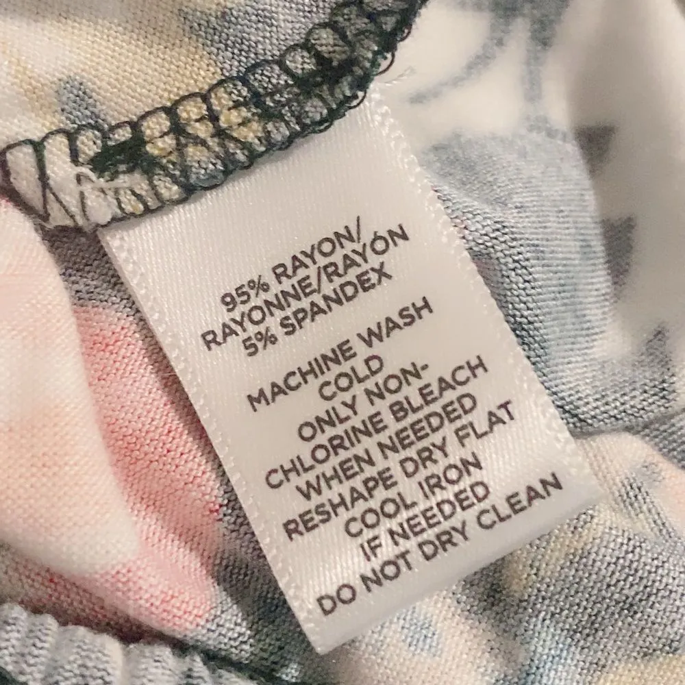 XS LOFT Beach Wear Soft floral halter jumpsuit Tropical - Image 6