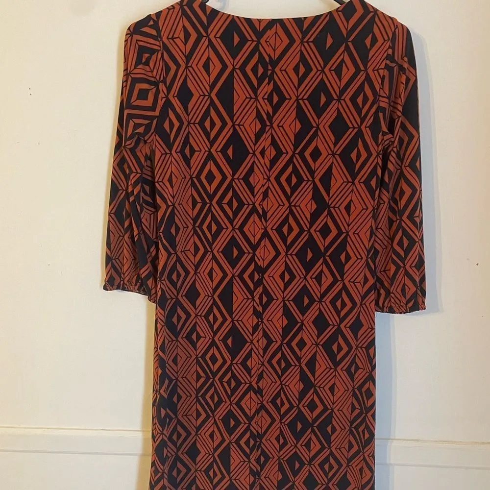 Enfocus Studios Geometric 60s-70s Style Dress - Image 3