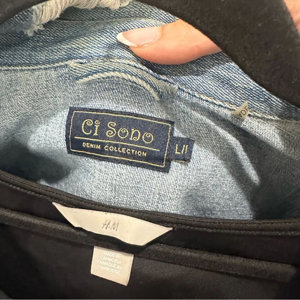 Distressed Denim Jacket + H&M Tank - Image 3