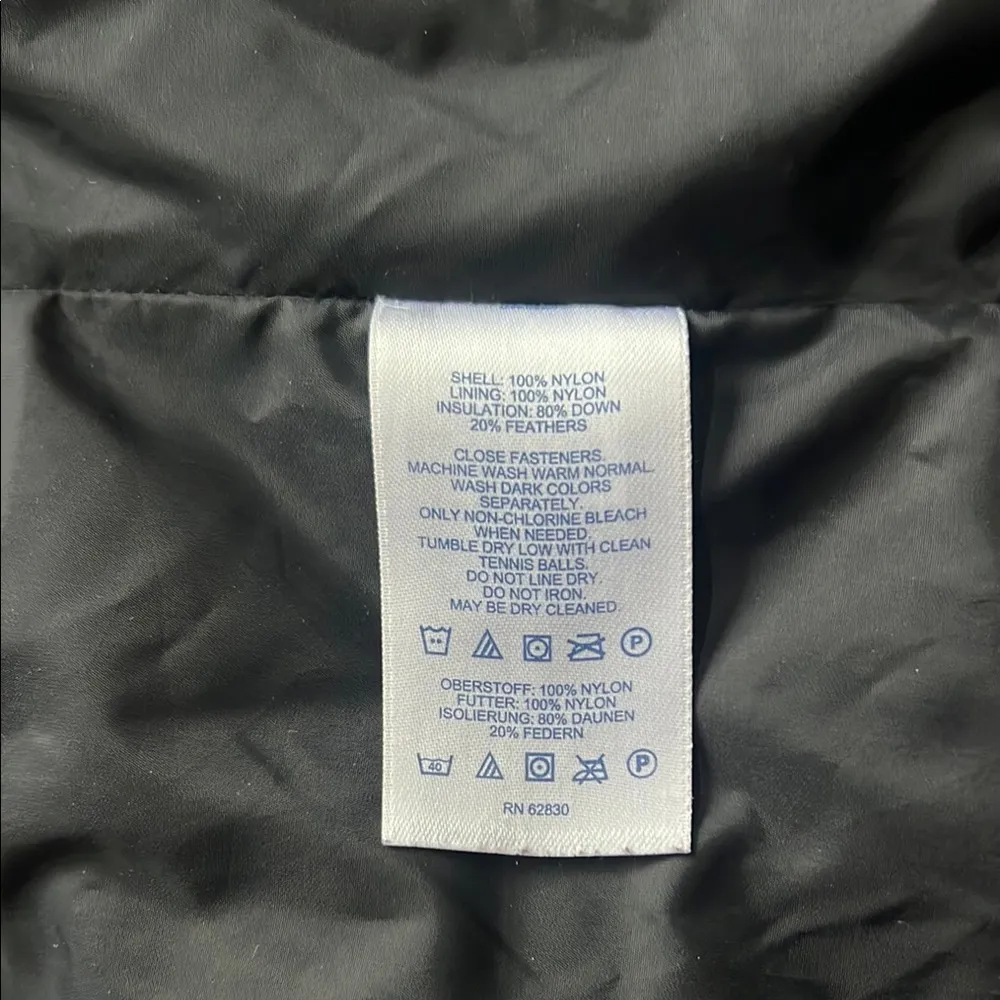 Lands' Ends Black Down Puffer Vest Sz Large - Image 9