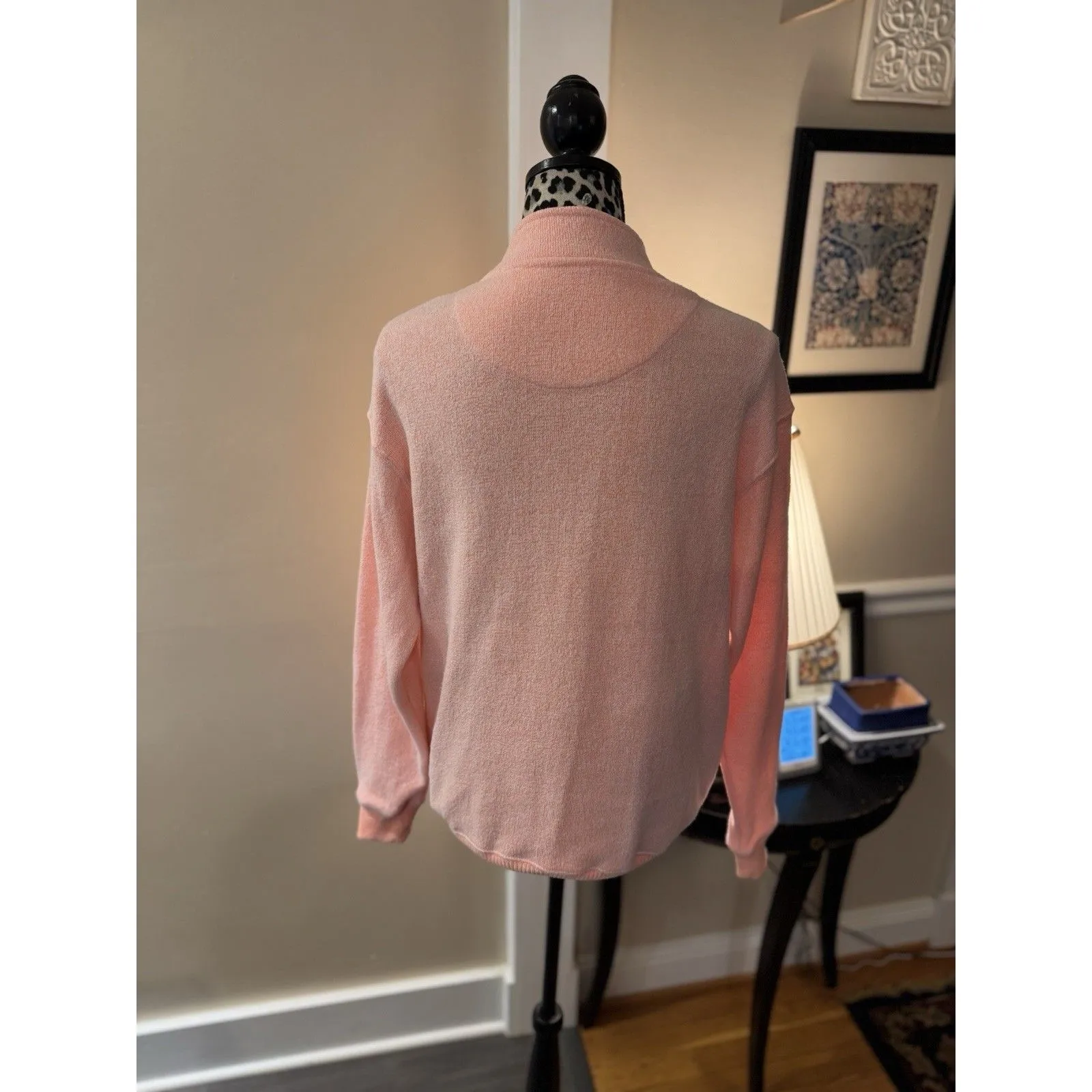 Bethany Beach embroidered French women’s jacket peach size medium preowned - Image 5