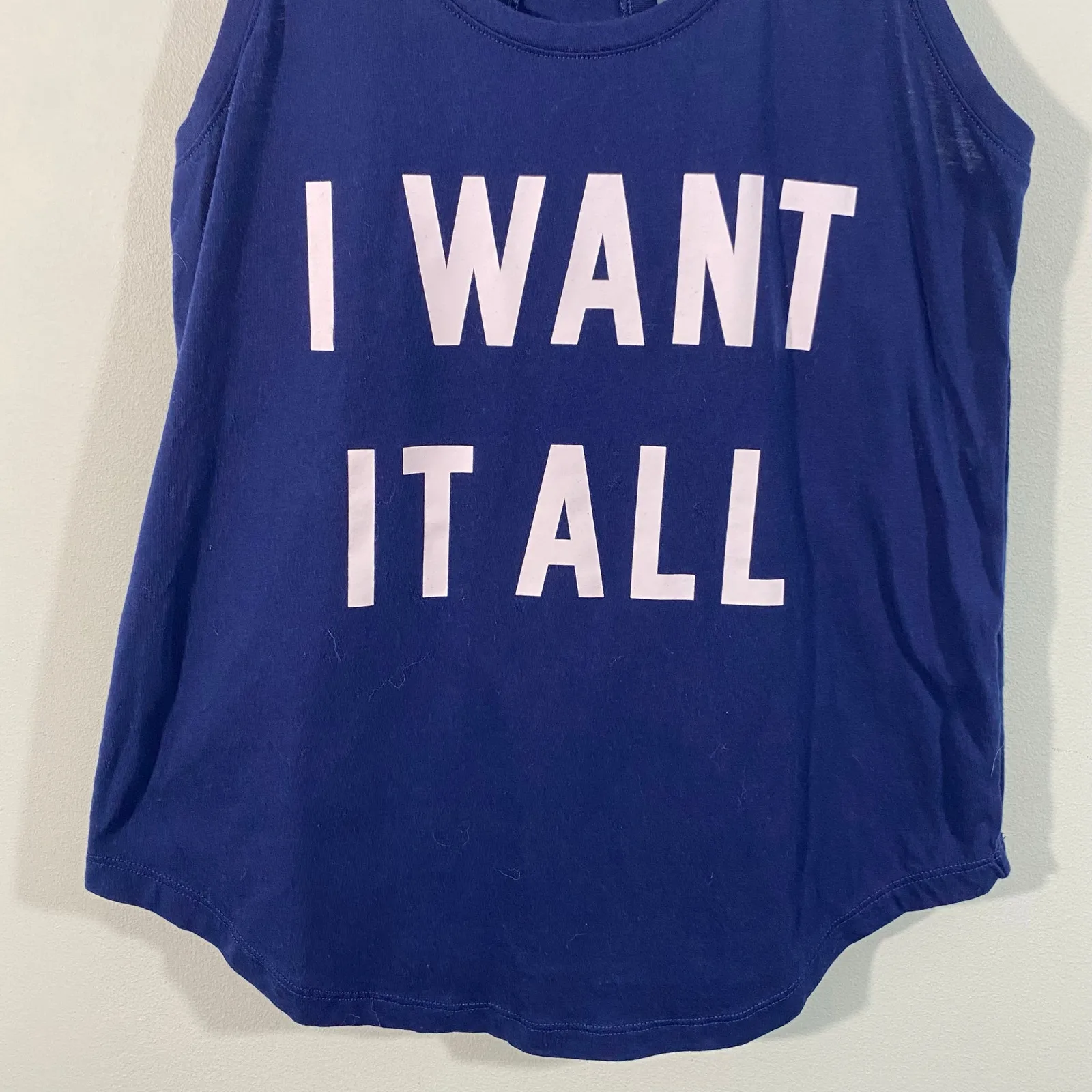 Victoria's Secret Navy "I Want It All" Racerback Tank Size XS - Image 6