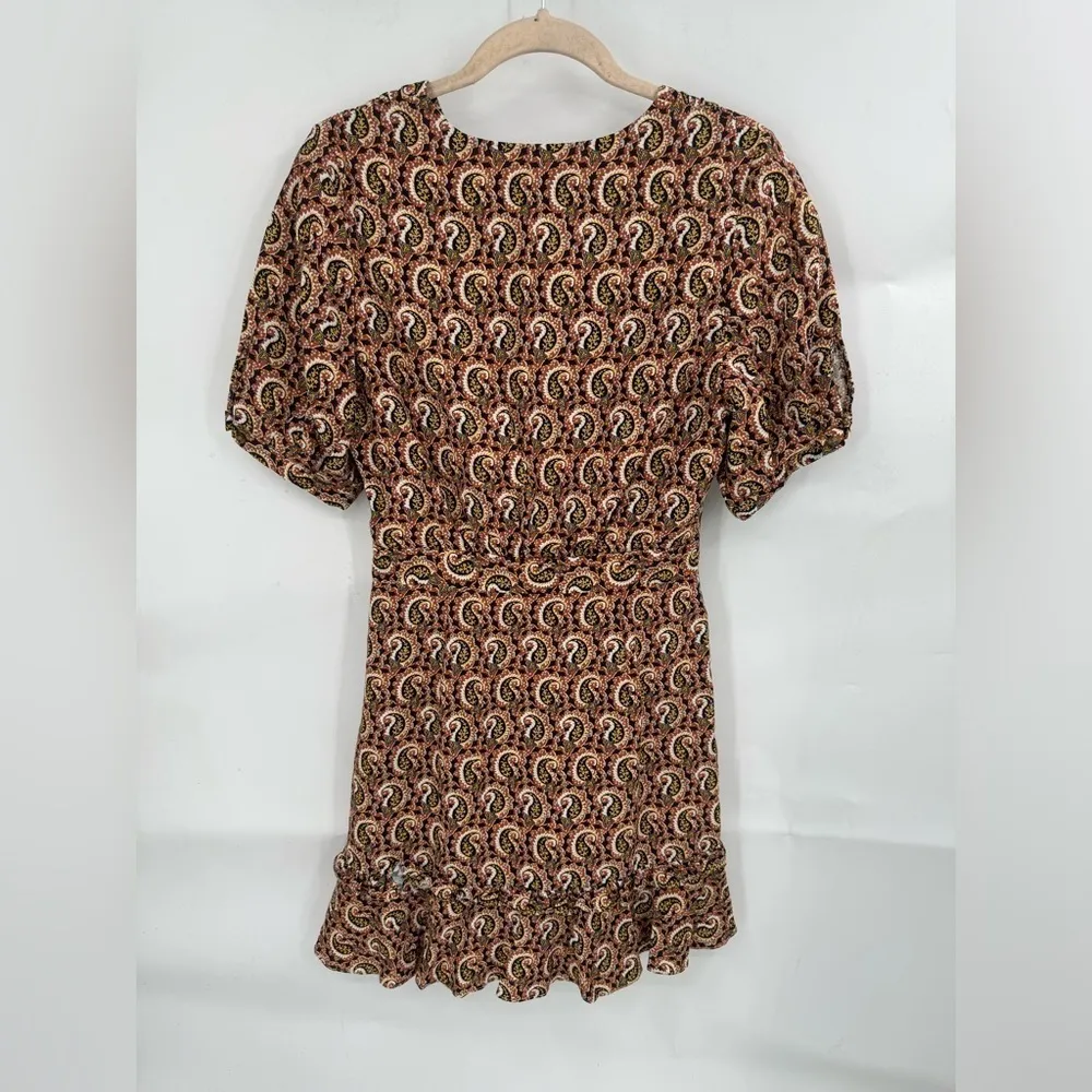 The East Order Alix Bohemian Paisley Floral Tiered Women XS RTR $169 Mini Dress - Image 4