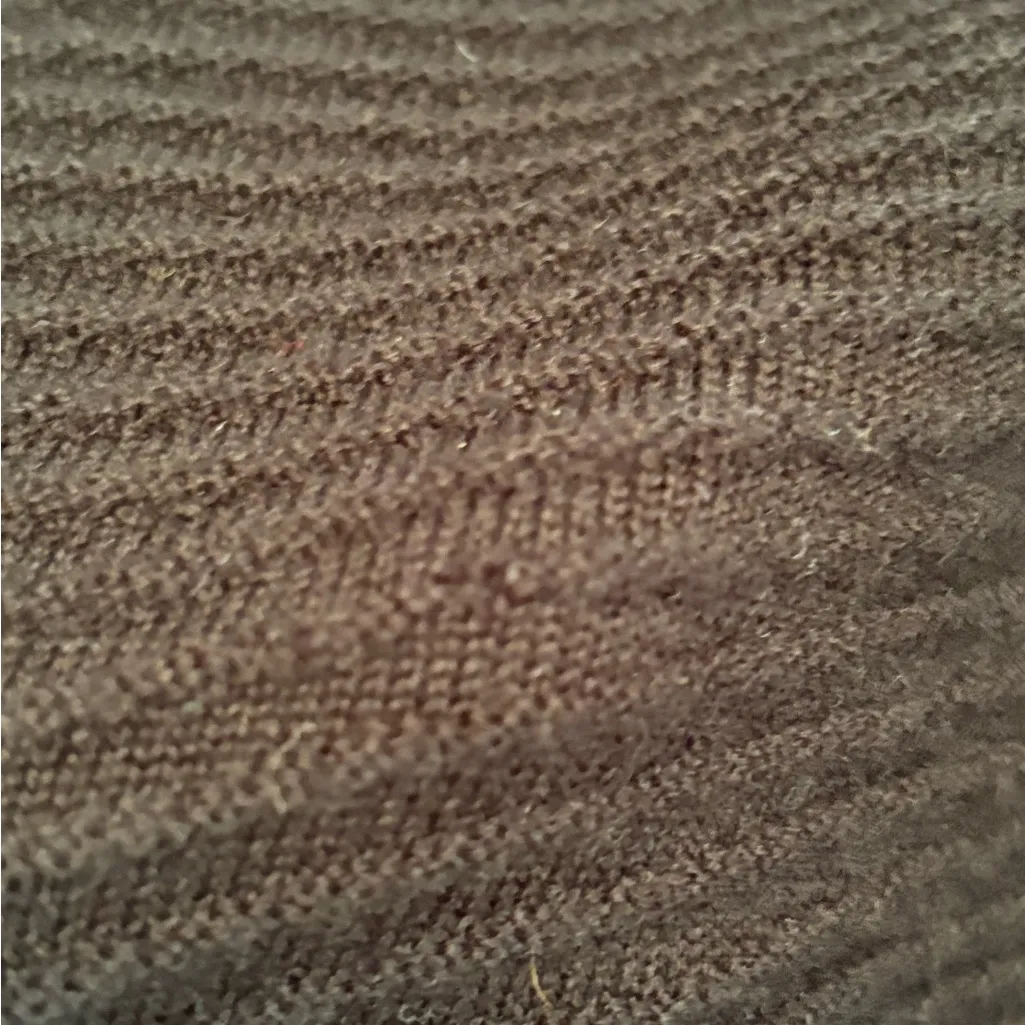 Karl Lagerfeld Black Ribbed Sweater w/ Decretive Sleeves size Small - Image 14