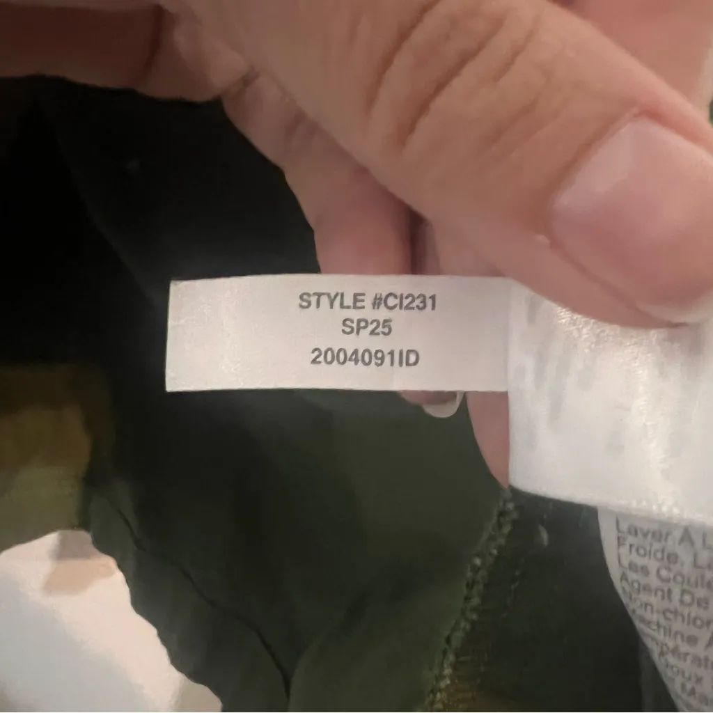 J. Crew Factory Utility Mini Shirt Dress Olive Green Size 16 Cotton Belted - Image 13