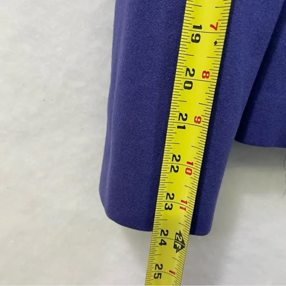 Pendleton Vintage Blazer Purple Wool Boxy Crop Single Button Jacket Fully Lined - Image 8