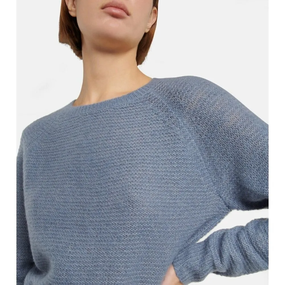 Max Mara Finnici Sweater in Light Blue Small New Womens Knit Cashmere Top - Image 14