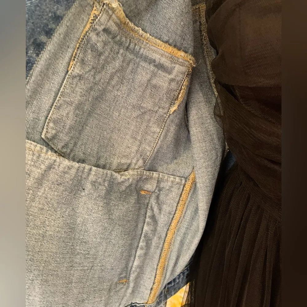 Boutique Jacket Blue B Studded denim jacket size M Size M - Image 5