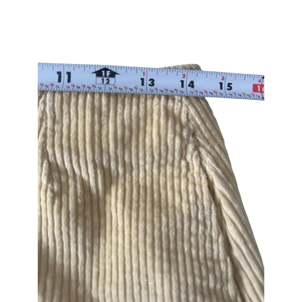 BP Beige Corduroy Slit Mini Skirt Size Medium - Image 4
