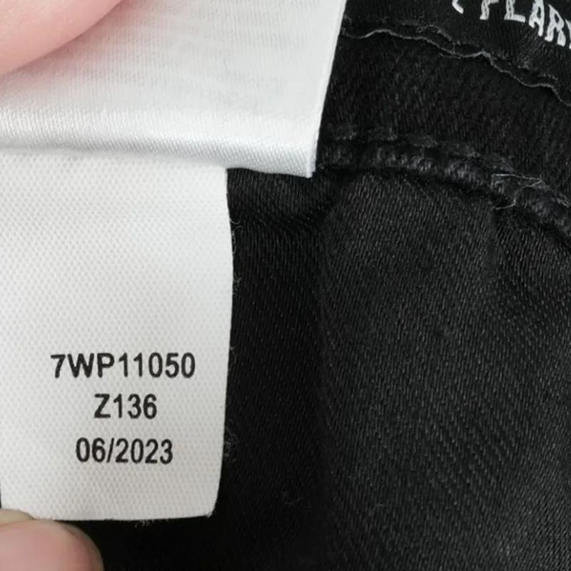 Lucky Brand Jeans Womens 8/29R (30x32) Black Stevie High Rise Flare Button Fly - Image 8