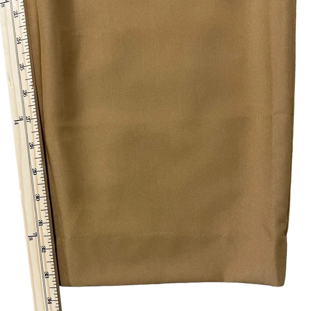 House of CB Cameron Trouser Pant SMALL Caramel Relaxed Wide Leg Career Capsule - Image 6