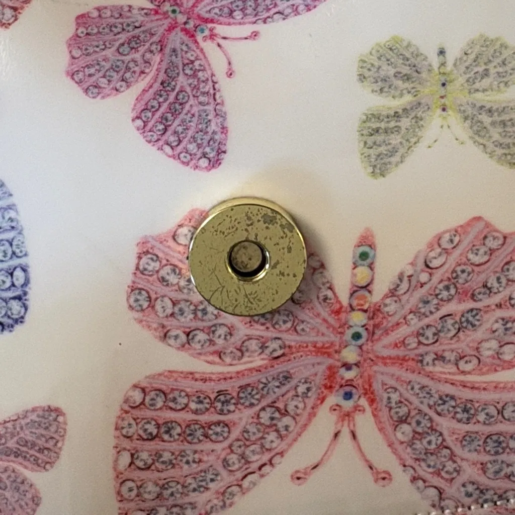 Love Betsy Johnson Pastel Butterfly Crossbody Bag Rainbow - Image 11