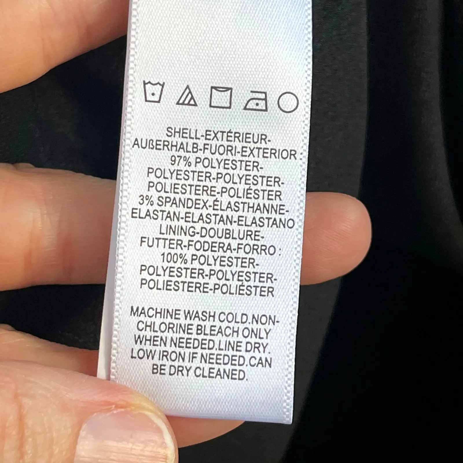 Dress The Population Gloria Black Front Zip Sheath Dress Size L. NEW - Image 13