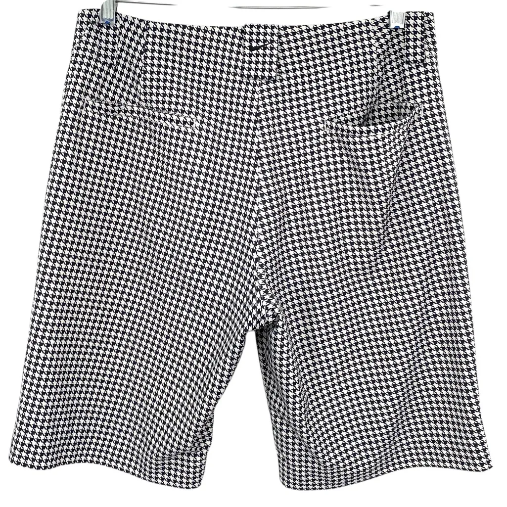 Nike Golf Women's Houndstooth Printed Golf Shorts Bermuda Length - Image 3