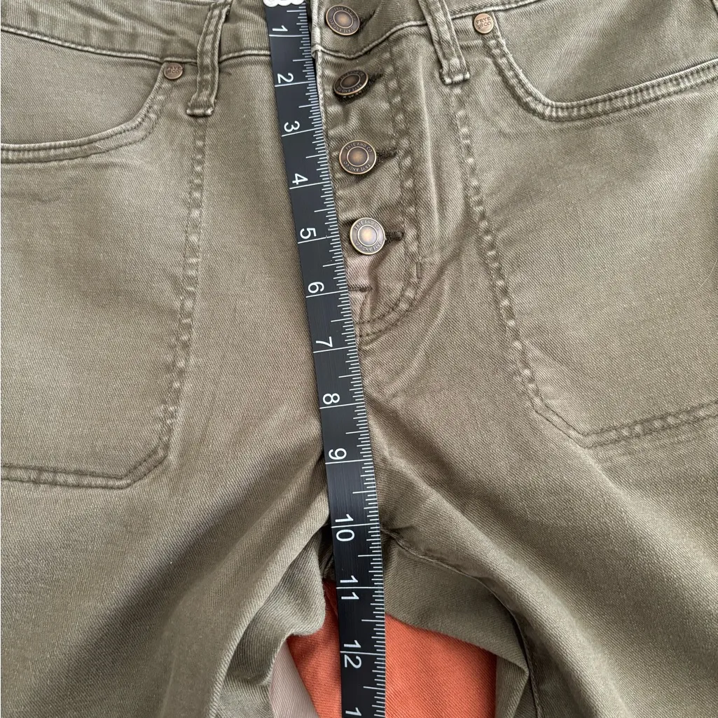 FRYE AND CO. Brown Leather Patch on Olive Fabric bundle 3 jeans 👖 Orange Size 10 - Image 13