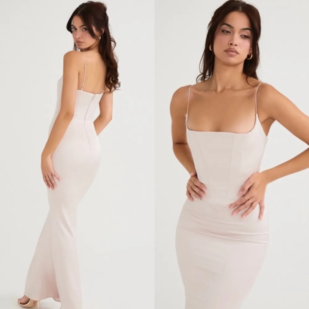 House of CB | Olivette Corset Maxi Dress‎ I'm Crystal satin Size Large NWOT - Image 4