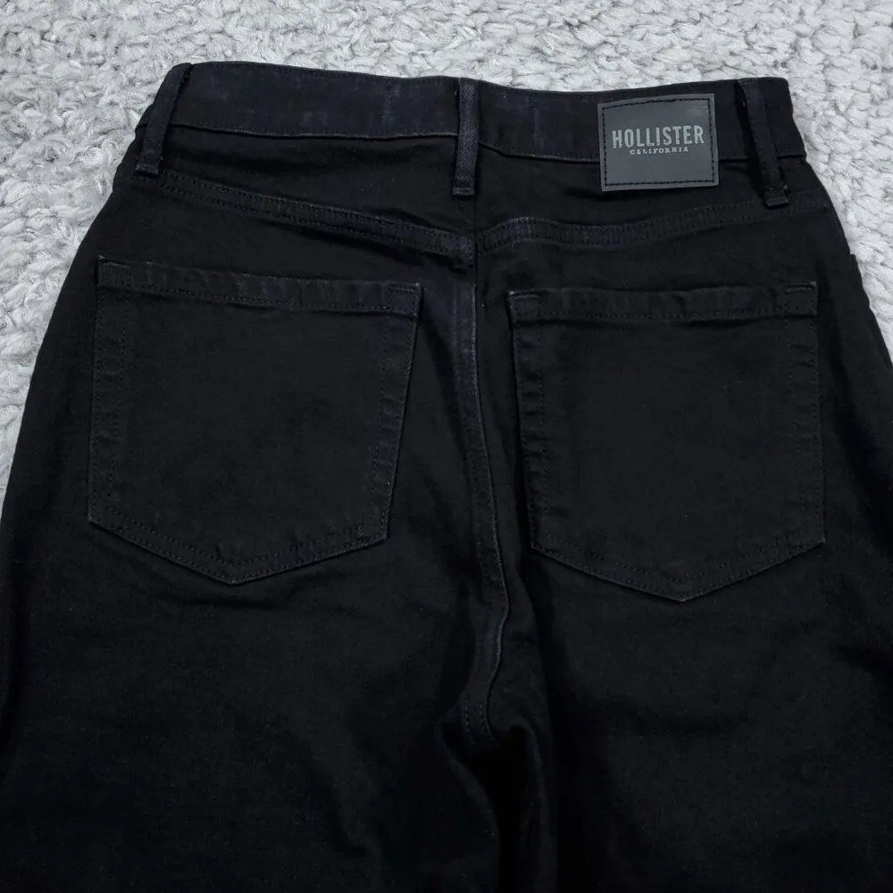 Hollister Half Coated Ultra High Rise Dad Jeans Black Size 3 26 x 31 26x31 - Image 4