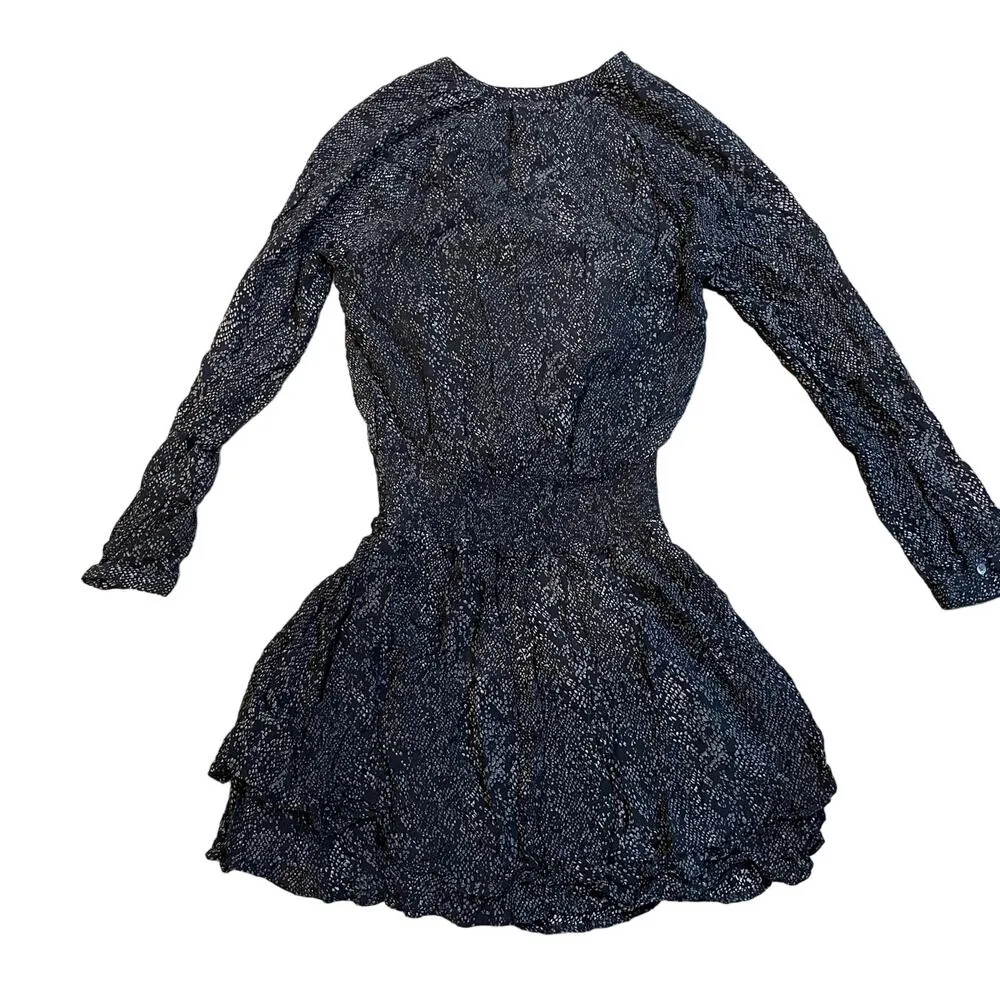 Rails Inez Python Snake Printed Long Sleeve Dress Size XS - Image 3