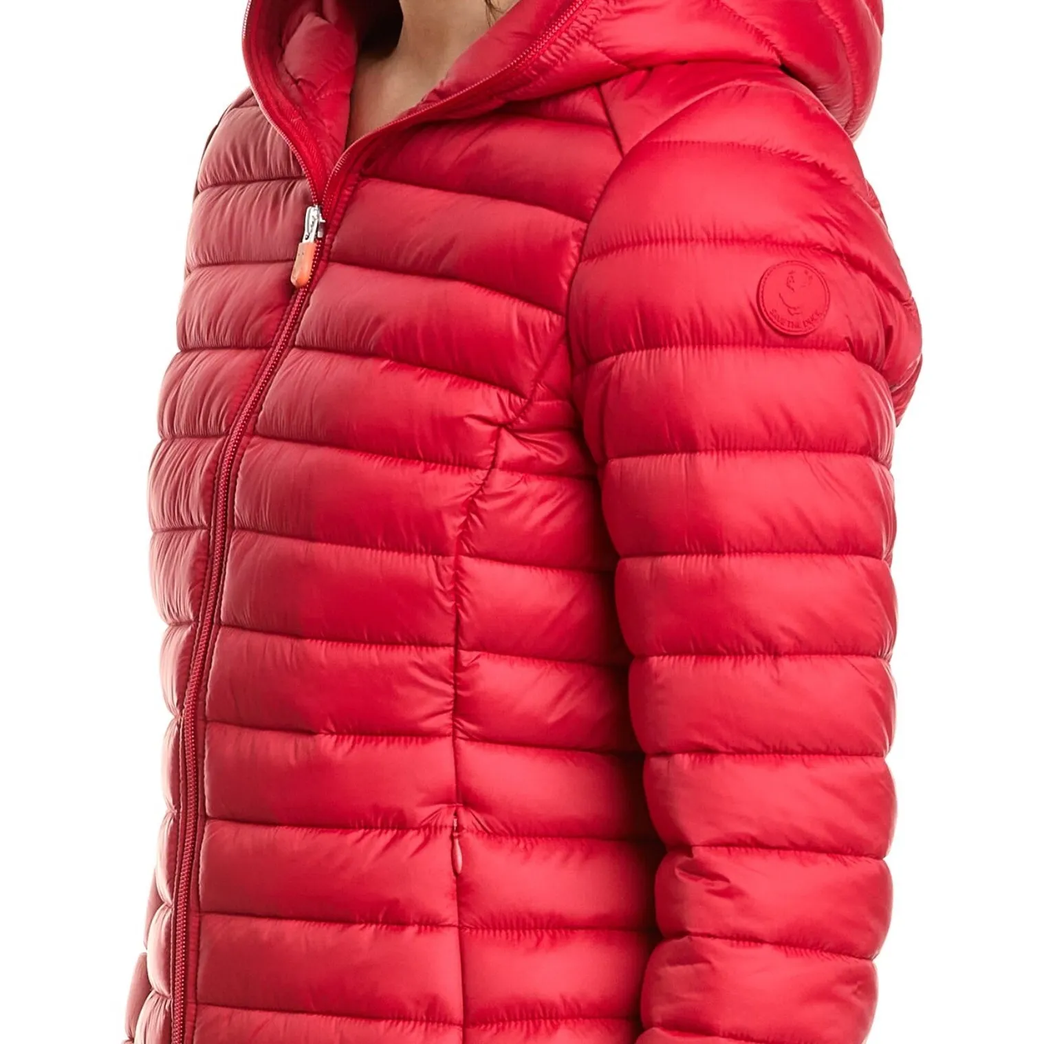 NWT Save the Duck Vicky Tango Red Puffer Jacket Sz 1 Small‎ $198 - Image 4