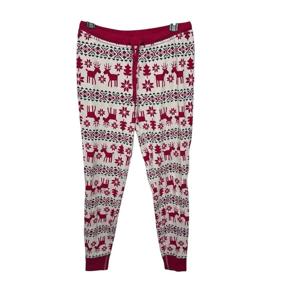 HANNA ANDERSSON Dear Deer Fair Isle Christmas Pajama Set Size Medium - Image 7
