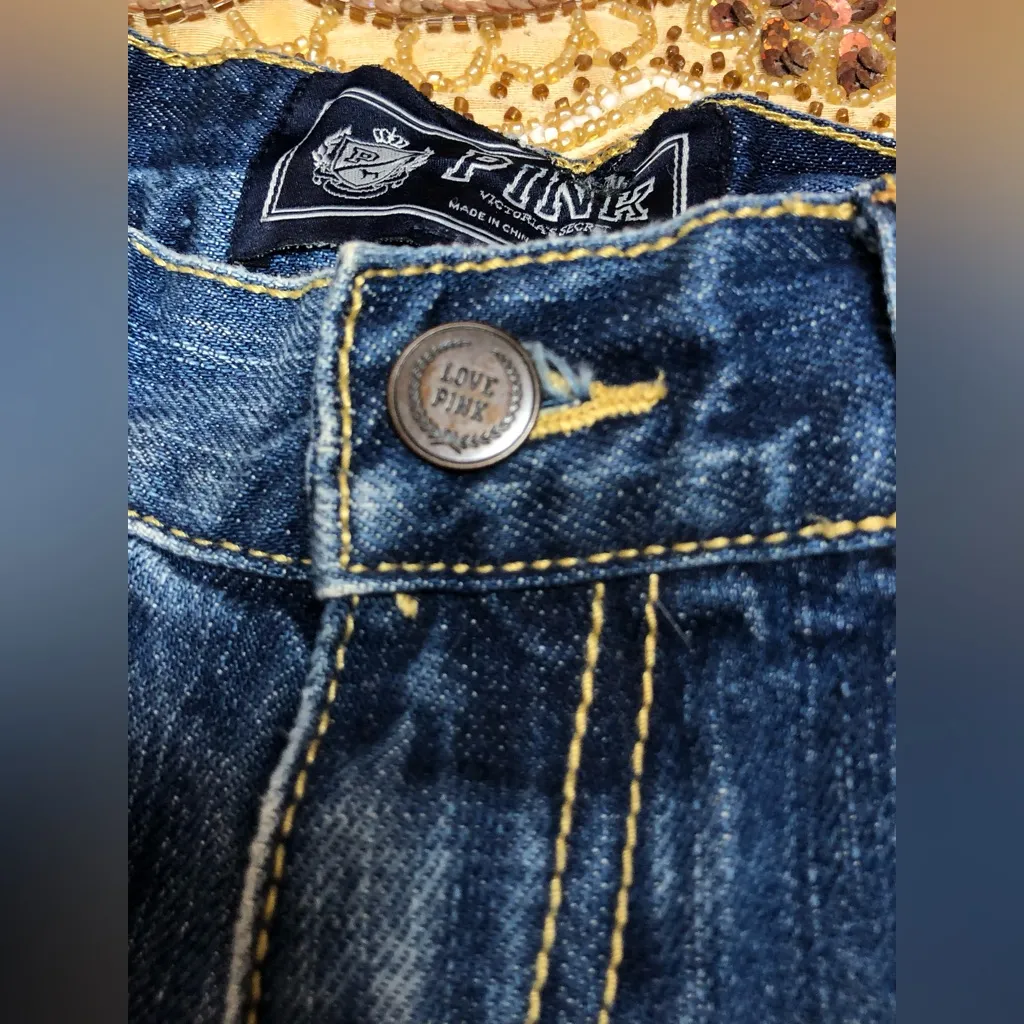 PINK Victoria's Secret 1986 Denim Blue Jean Shorts - Image 9