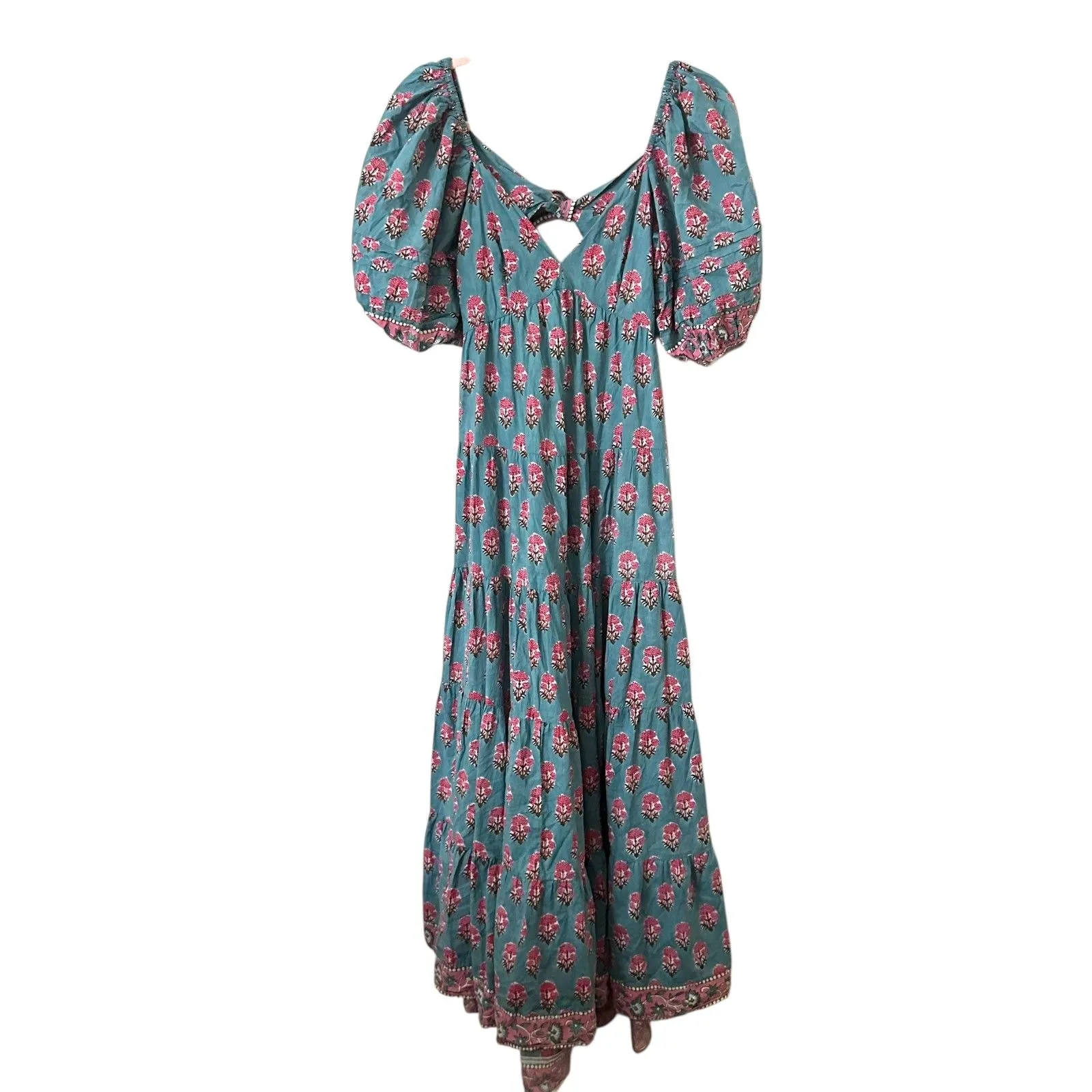 SAYLOR Annaleise Floral‎ Tie Back Midi Dress Medium - Image 2