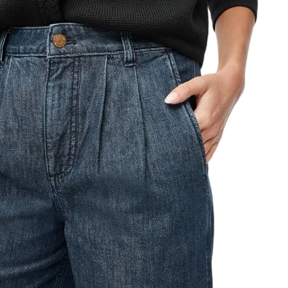 J. Crew - Pleated Trouser Denim Business Casual Jeans Sz 31 - Image 2