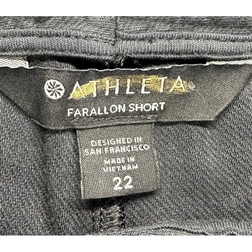 Athleta NWT Women's Farallon Short Size 22 Black‎ Pockets Comfortable Stretch - Image 3