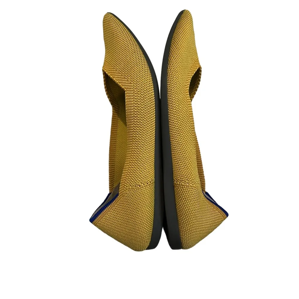 Rothy's The Point Marigold Knit Fabric Pointy Toe Slip On Ballet Flats, Sz 5.5 - Image 9