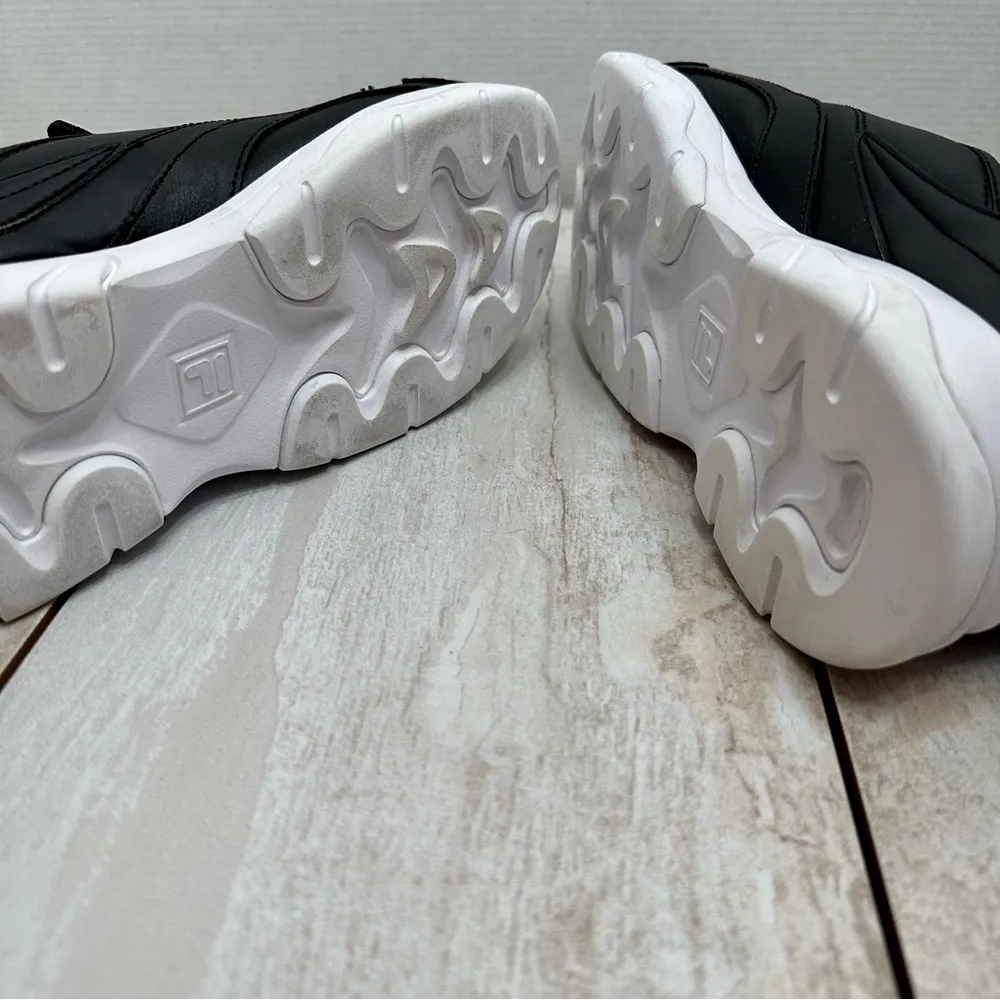 Fila Womens Sz 9 Black Disarray Sneakers Lug Soles Runners Trainers Gym Shoes - Image 9