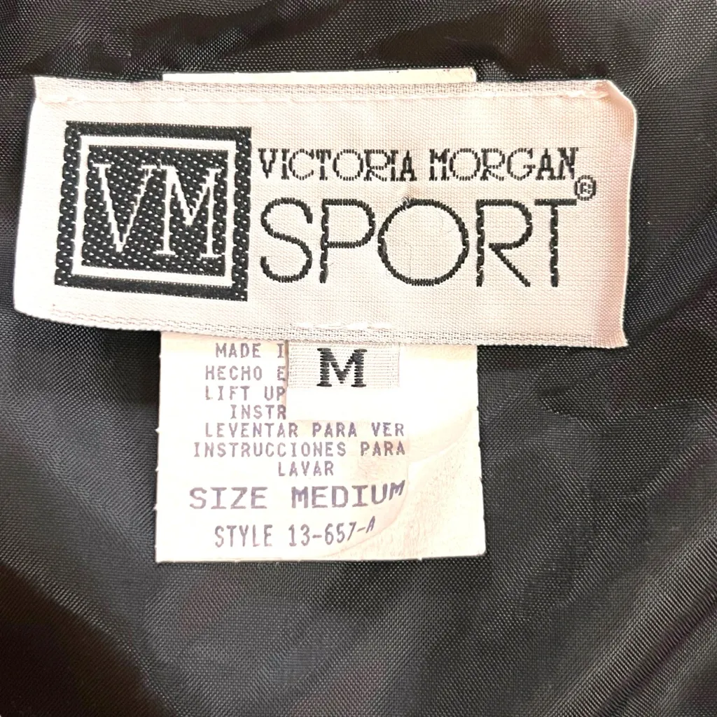 Vtg 90s VM Sport Vest M Red Black Tartan Plaid Button Made In USA Christmas Size M - Image 5