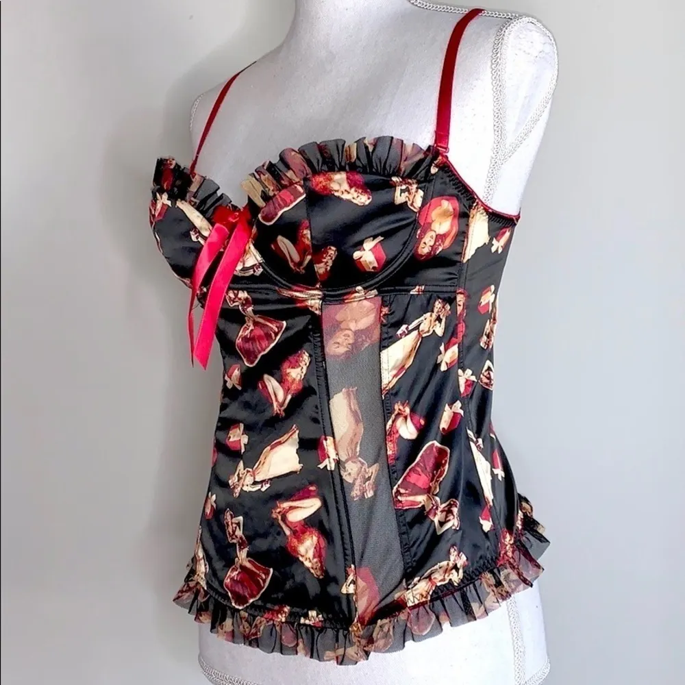 Victoria’s Secret Pinup Satin Bustier Corset - Image 3