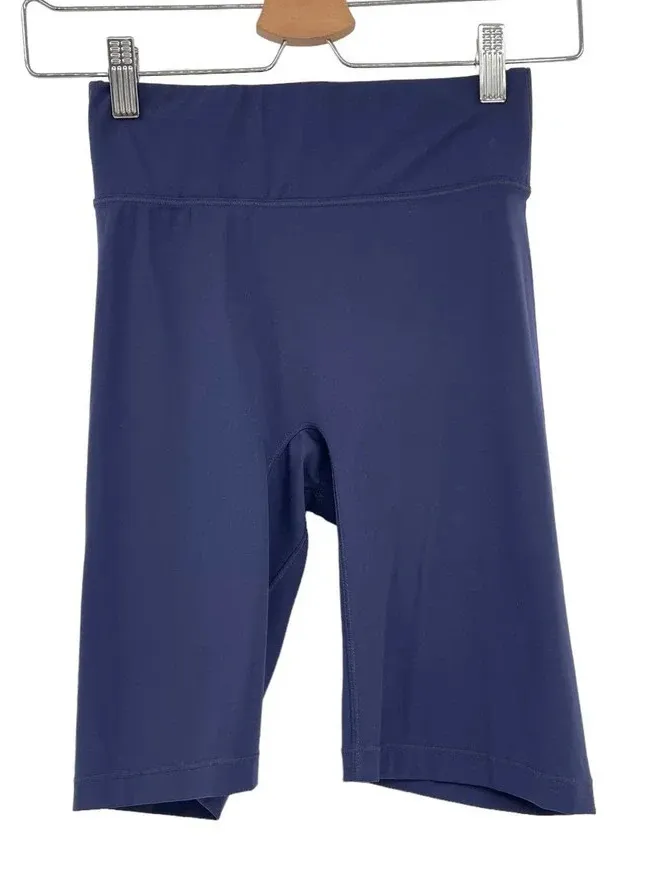 All Access Bandier Biker Shorts High Waisted Center Stage 9in Navy Blue Size XS - Image 1