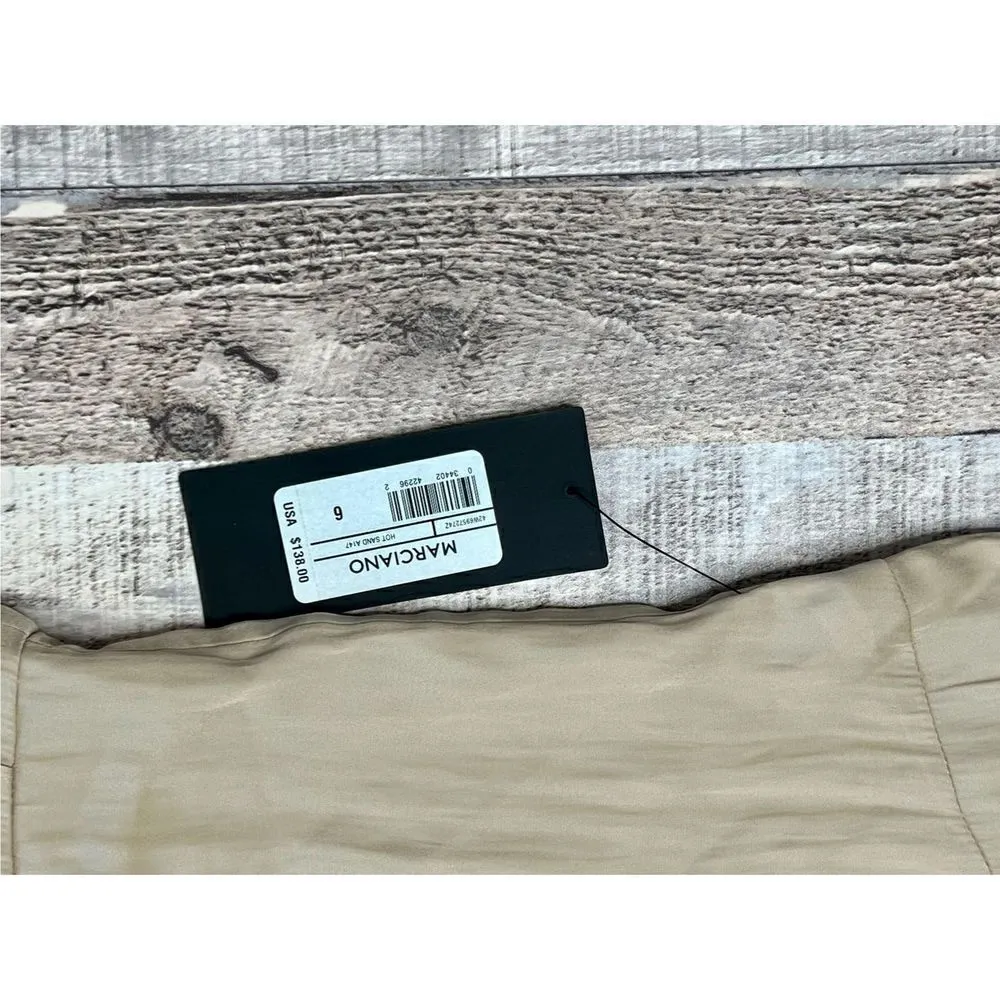 Marciano by Guess Tan Halter Strap Anais Chain Romper 6 Sexy‎ Vacation NWT - Image 15