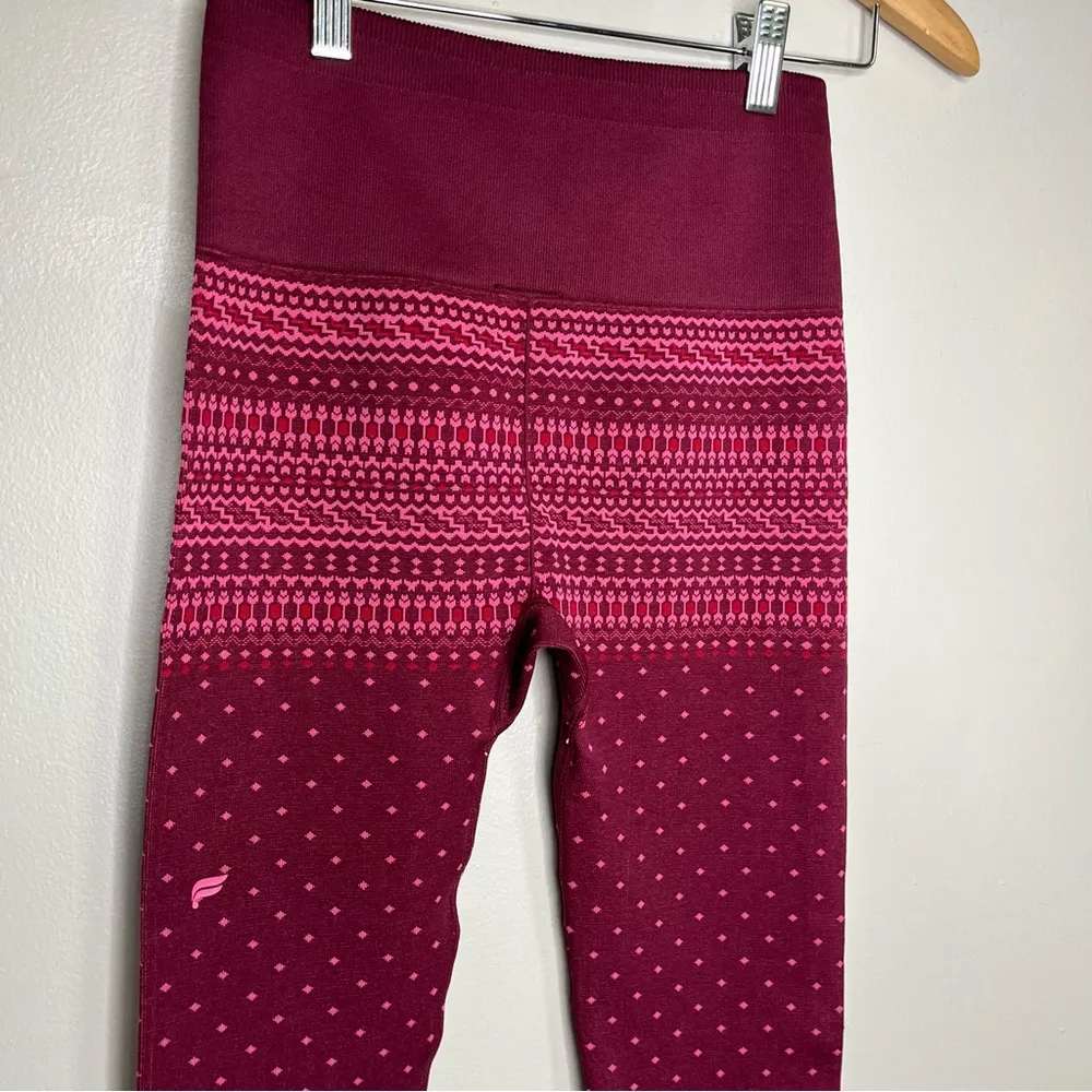 Fabletics High-Waisted Seamless Fair Isle Legging Size Small - Image 3