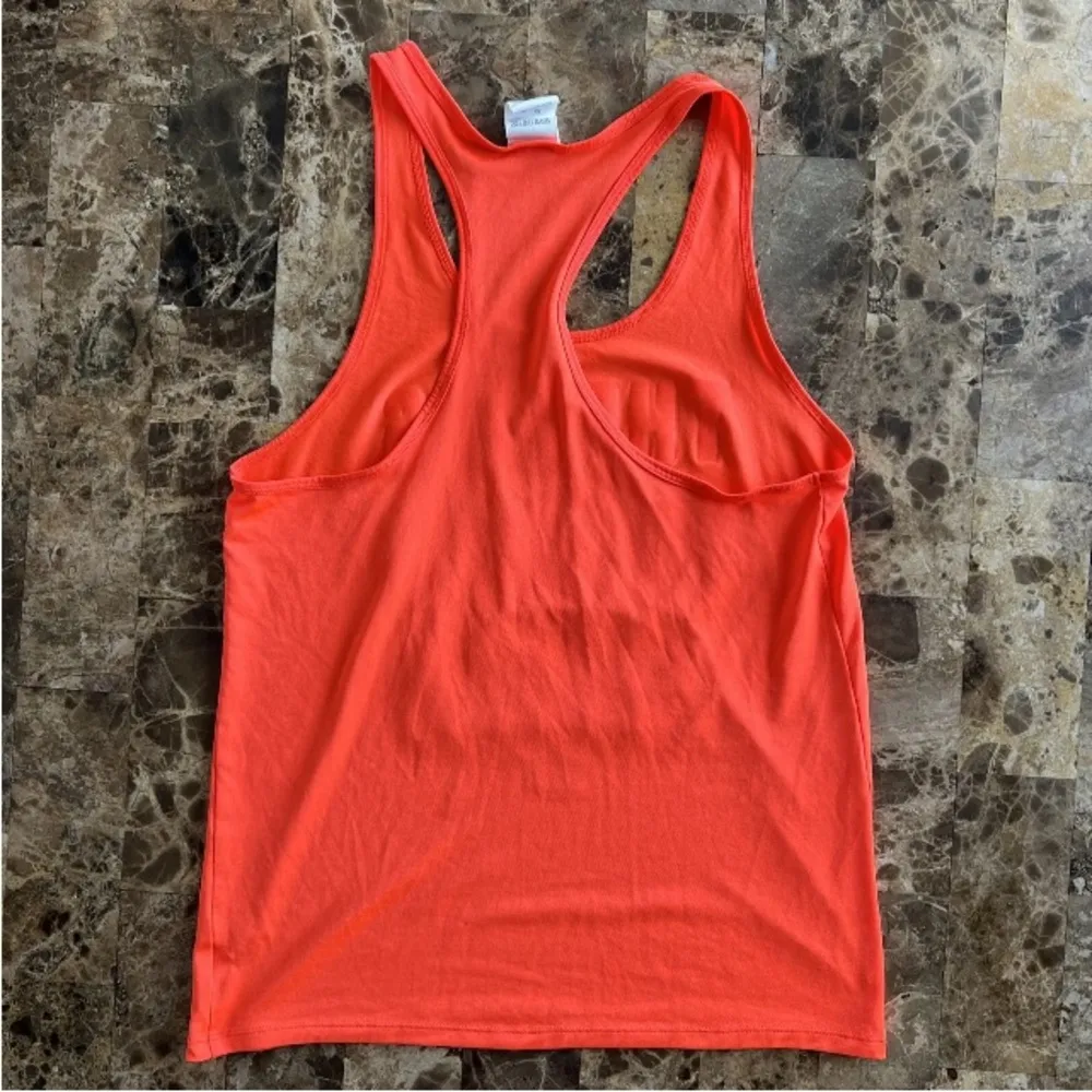 Victorias Secret PINK Size Medium Racerback tank top There’s No We In Pizza - Image 3