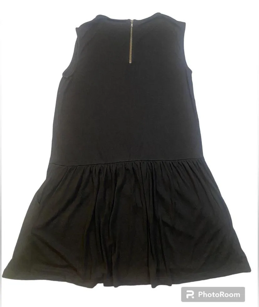 Cynthia Rowley Black Drop Waist Mini Dress with Pockets - Image 5