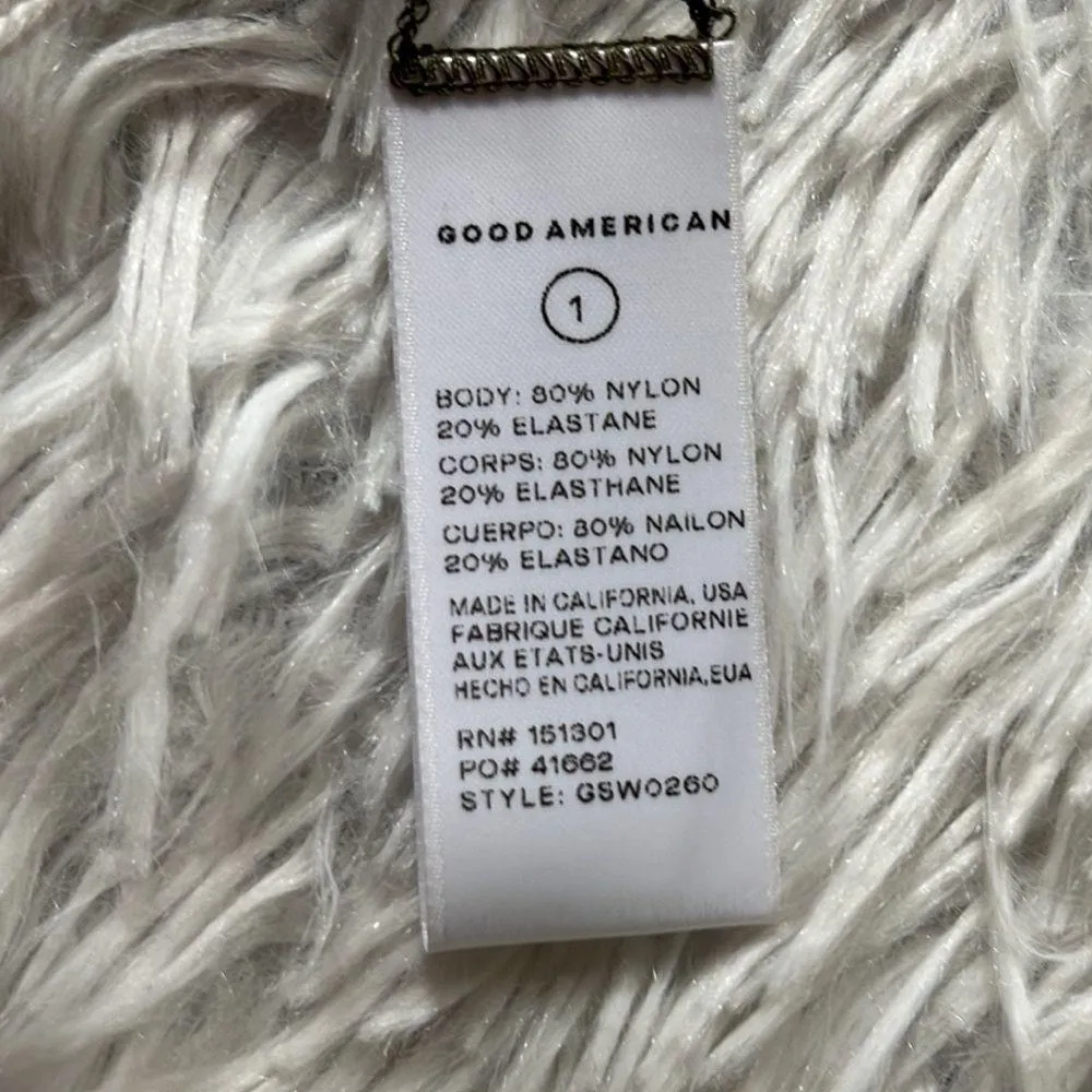 New Good American Foil better reversible bikini bottom in stormy foil size Small - Image 10