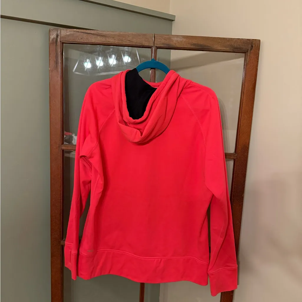 Nike Vibrant Neon Pink Pullover Hoodie w/ Cowl Neck - Size XL - Image 4