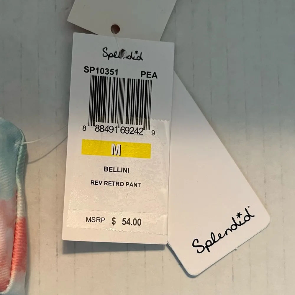 Splendid Bellini Reversible Retro Bikini Bottom Sz M NWT Tie-Dye & Stripes - Image 7