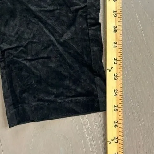 Lulus Pants Sz M Black Velvet Touch Cropped Ankle Pants Witchy Indie Alternative - Image 6