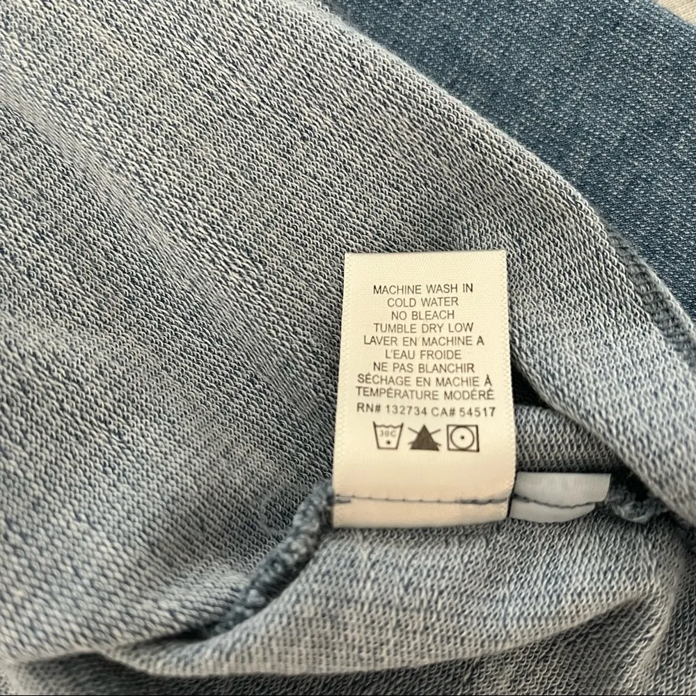 Cloth & Stone Blue Crop Tee Top with Bell Sleeves - Image 11