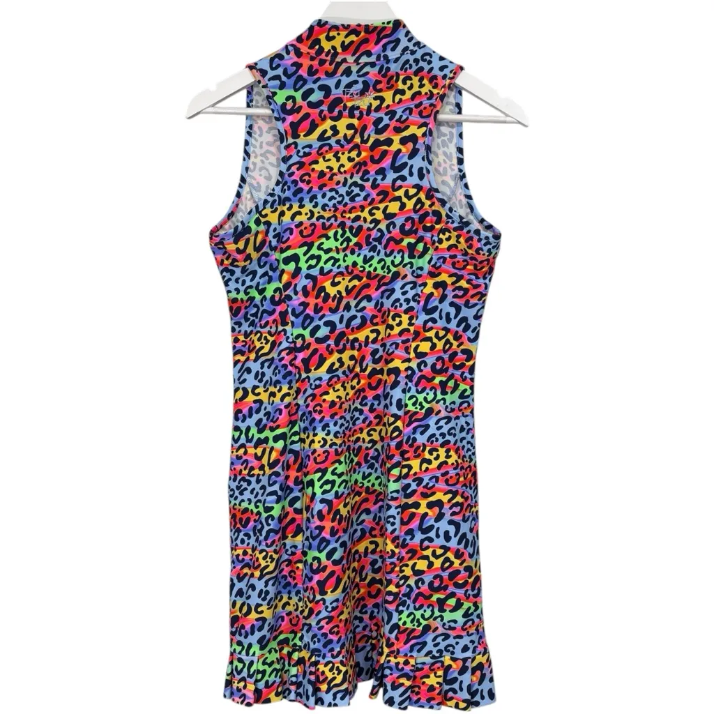 Tzu Tzu Party Cat Shiloh Dress Multicolor Ruffle Sleeveless Womens size Medium Multiple - Image 7