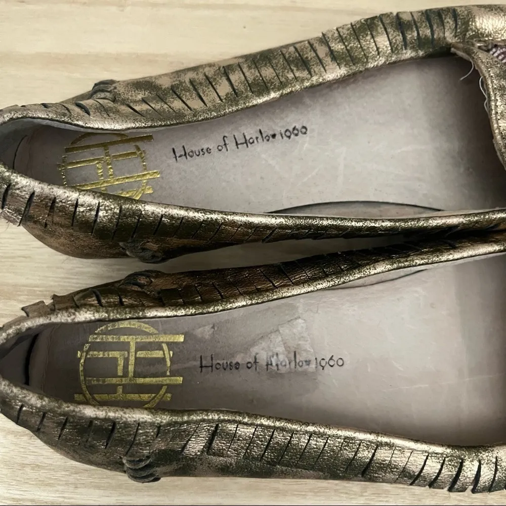 House of Harlow 1960 Marion Beaded Moccasin Flats 6.5 - Image 8