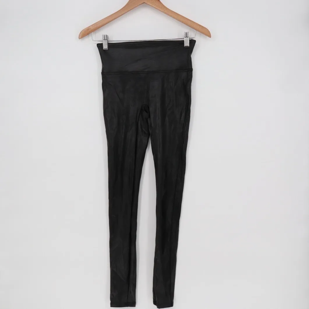 Spanx By Sara Blakely Leggings Womens XS Black Nylon Stretch High Waist Running - Image 2